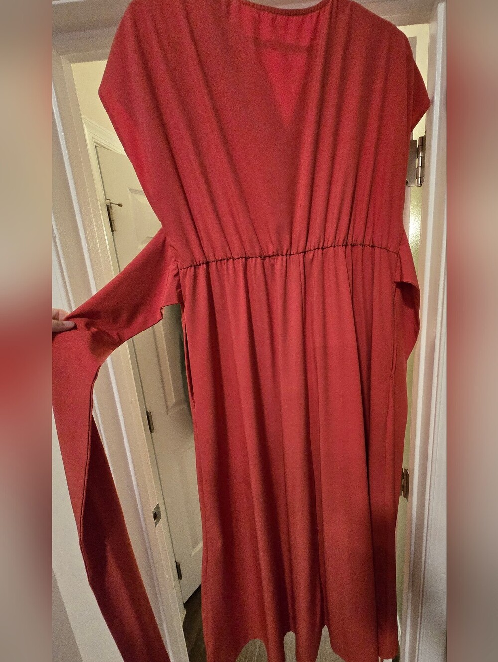 HALARA Coral V-Neck Maxi Dress - Picture 2 of 6